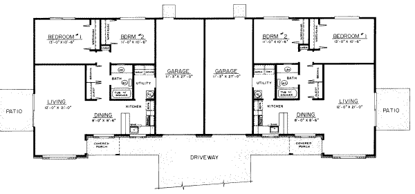 Ranch Floor Plan - Main Floor Plan #303-163