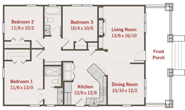 Dream House Plan - Craftsman Floor Plan - Main Floor Plan #461-4