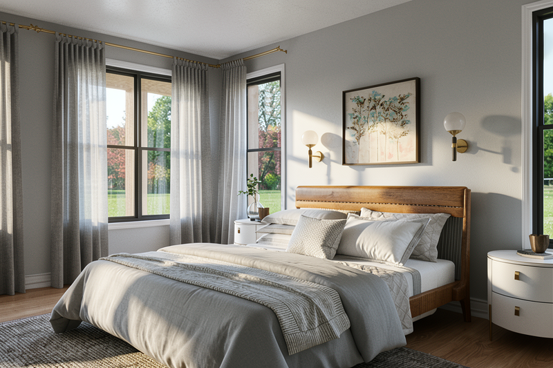 Architectural House Design - Interior - Master Bedroom 1 for Barndominium House Plan #1064-507 - 4 bed, 7 bath