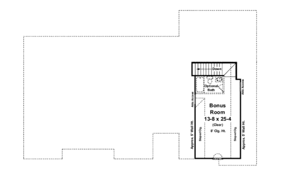 Floor Plan - Other Floor for Traditional House Plan #21-252 - 3 bed, 2.5 bath