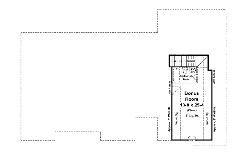Dream House Plan - Floor Plan - Other Floor for Traditional House Plan #21-252 - 3 bed, 2.5 bath