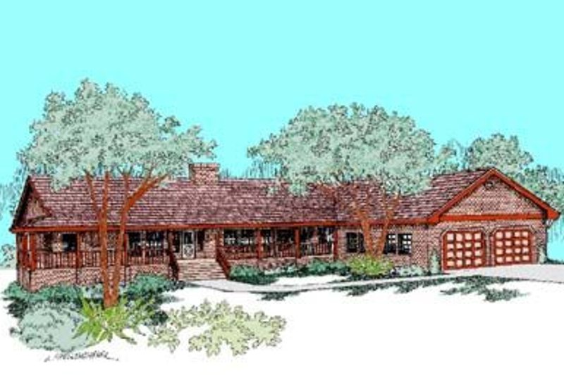 Home Plan - Ranch Exterior - Front Elevation Plan #60-412
