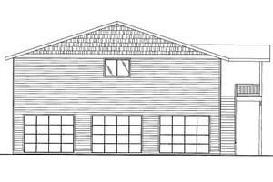 Cabin Exterior - Front Elevation Plan #117-782