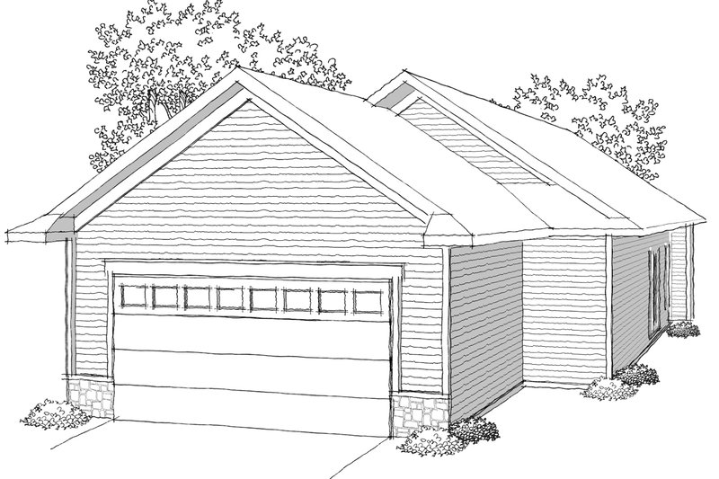 House Plan Design - Photo 1 for Ranch House Plan #70-1022 - 3 bed, 2 bath