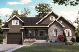 Country Exterior - Front Elevation Plan #23-2802