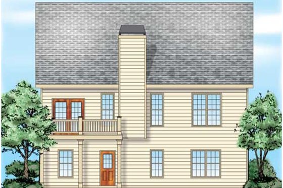 Exterior - Rear Elevation for Traditional House Plan #927-38 - 3 bed, 2 bath