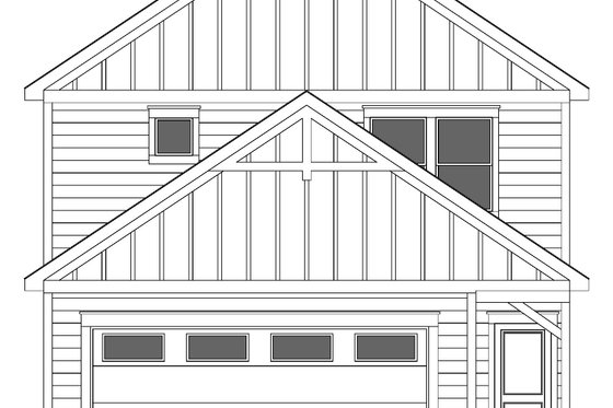 Exterior - Rear Elevation for Colonial House Plan #1073-34 - 4 bed, 2.5 bath