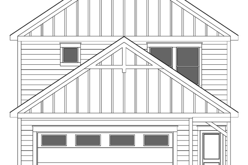 Architectural House Design - Exterior - Rear Elevation for Colonial House Plan #1073-34 - 4 bed, 2.5 bath