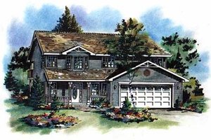 Farmhouse Exterior - Front Elevation Plan #18-210