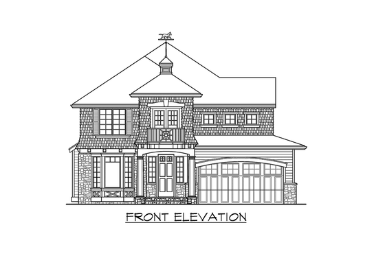 Exterior - Other Elevation for Traditional House Plan #132-117 - 3 bed, 2.5 bath