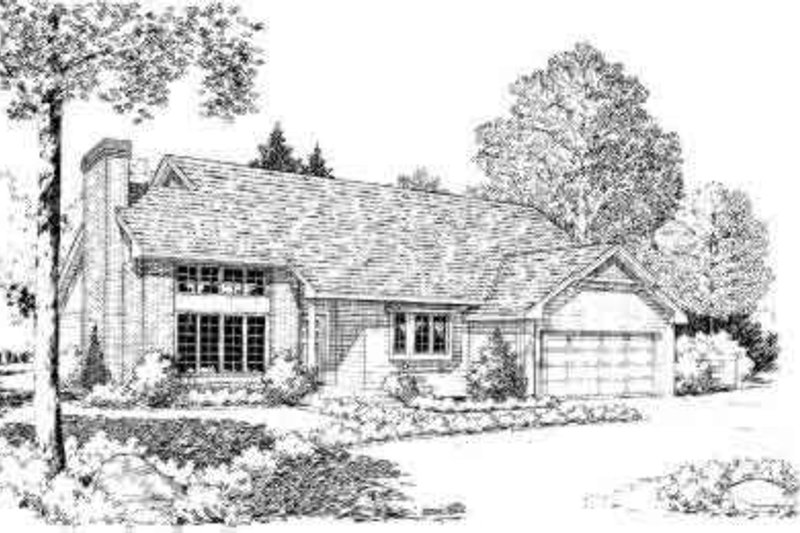 Exterior - Front Elevation 2 for Traditional House Plan #312-252 - 3 bed, 2 bath