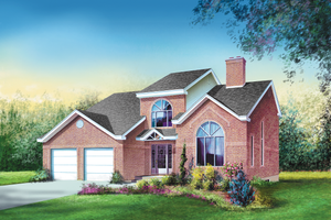 Traditional Exterior - Front Elevation Plan #25-2194
