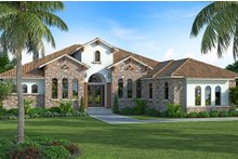 Architectural House Design - Mediterranean Exterior - Front Elevation Plan #938-90