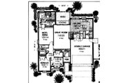 Colonial Style House Plan - 3 Beds 2 Baths 1375 Sq/Ft Plan #310-748 