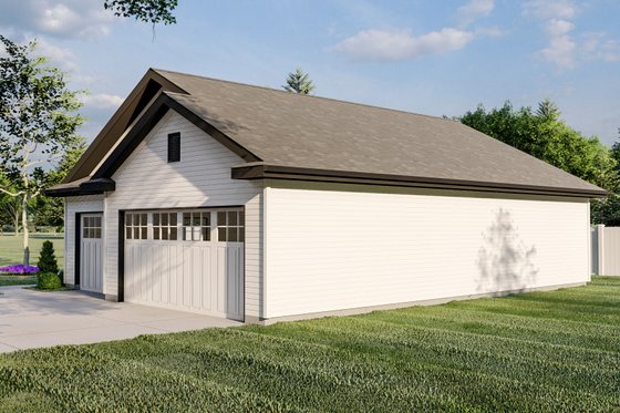 Exterior - Other Elevation 1 for Traditional House Plan #455-62, 0 bath