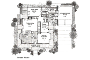 Floor Plan - Main Floor for Farmhouse House Plan #310-163 - 4 bed, 3.5 bath
