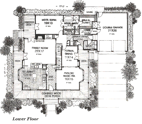 Farmhouse Floor Plan - Main Floor Plan #310-163