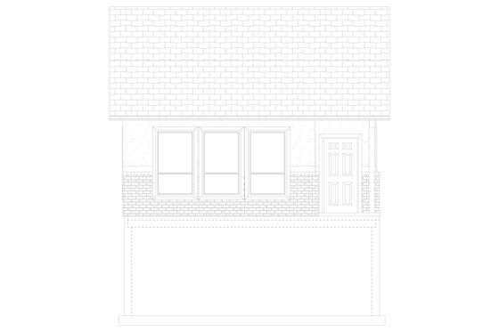 Exterior - Other Elevation 1 for Traditional House Plan #1060-74, 0 bath