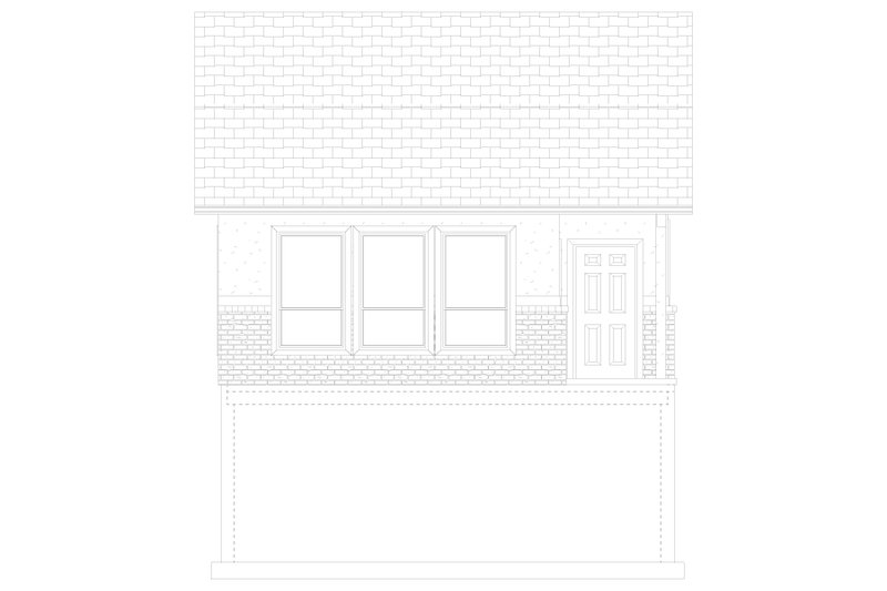 House Blueprint - Exterior - Other Elevation 1 for Traditional House Plan #1060-74, 0 bath