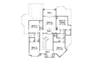 European Style House Plan - 5 Beds 3.5 Baths 4679 Sq/Ft Plan #411-101 