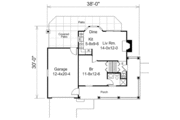 Cottage Style House Plan - 1 Beds 1 Baths 480 Sq/Ft Plan #57-347 