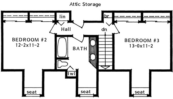 Colonial Style House Plan - 3 Beds 2.5 Baths 1953 Sq/Ft Plan #126-257 ...