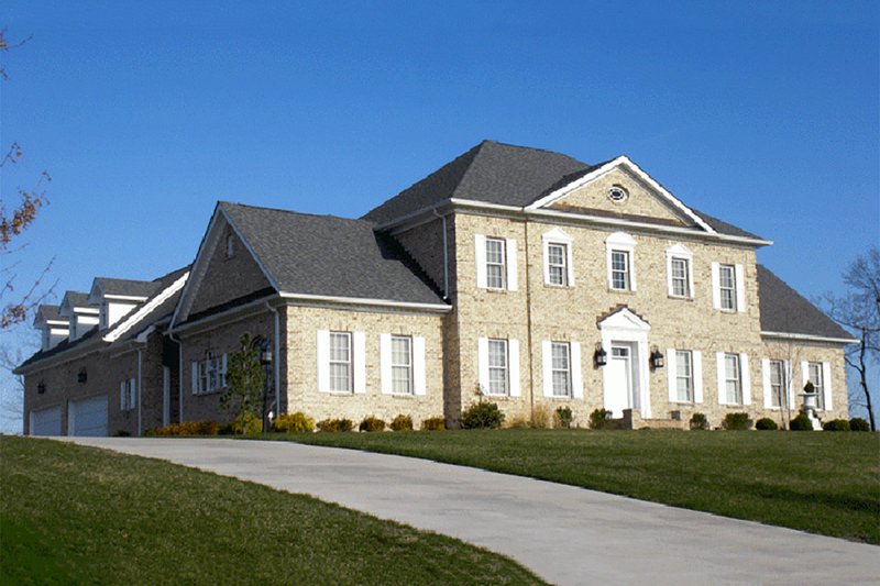 Architectural House Design - Exterior - Front Elevation 1 for Colonial House Plan #137-200 - 4 bed, 4.5 bath