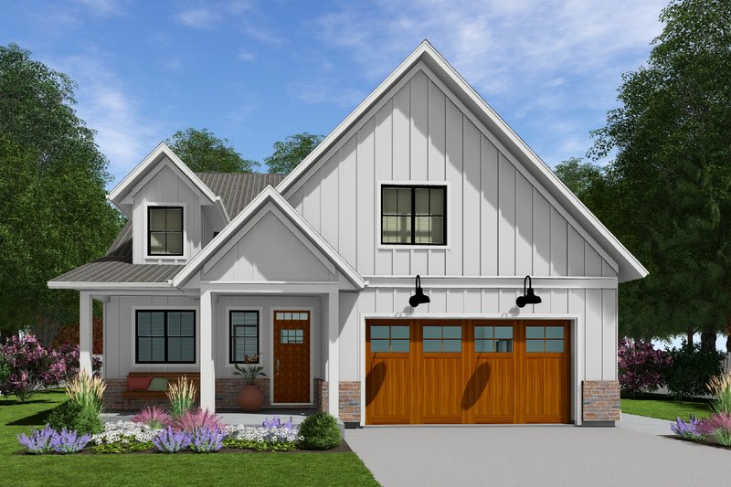 Home Plan - Farmhouse Exterior - Front Elevation Plan #126-268