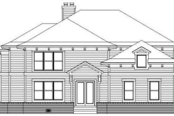 Exterior - Front Elevation for European House Plan #329-286 - 3 bed, 3.5 bath