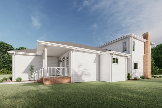 Exterior - Other Elevation 6 for Southern House Plan #1092-58 - 5 bed, 3.5 bath