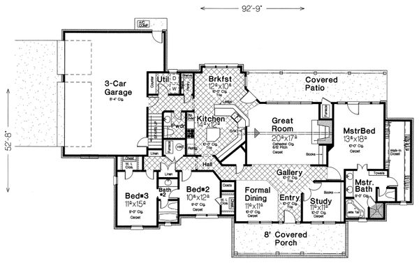 Farmhouse Floor Plan - Main Floor Plan #310-259