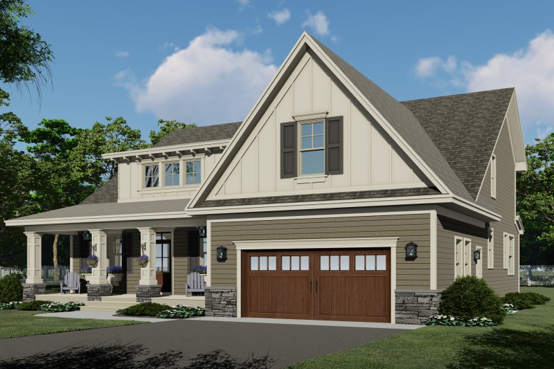 Home Plan - Exterior - Front Elevation 5 for Traditional House Plan #51-1206 - 4 bed, 3.5 bath