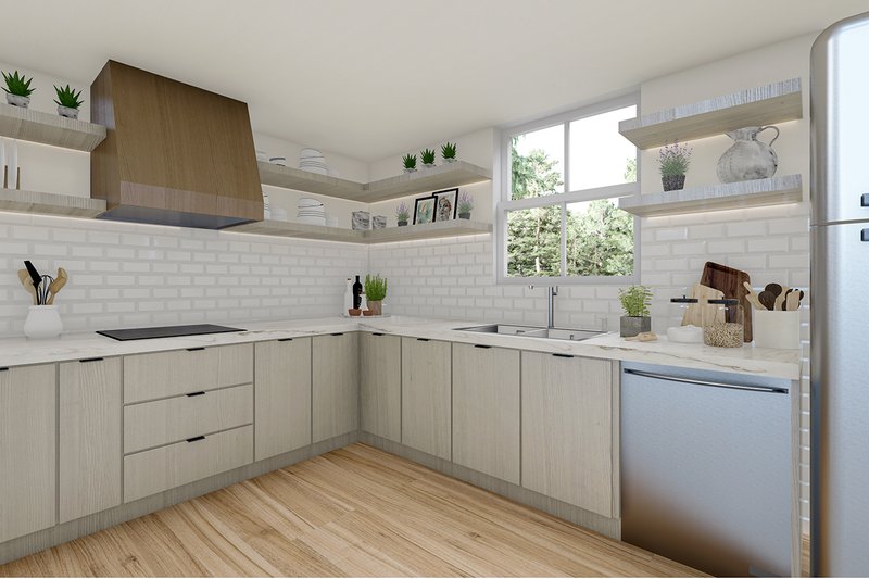 Dream House Plan - Interior - Kitchen for Cottage House Plan #124-1372, 1 bath