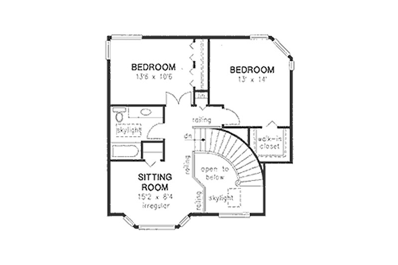 Dream House Plan - Floor Plan - Upper Floor for Traditional House Plan #18-9136 - 3 bed, 2.5 bath