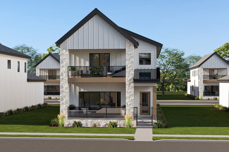 House Blueprint - Exterior - Other Elevation 1 for Farmhouse House Plan #455-805 - 3 bed, 2.5 bath
