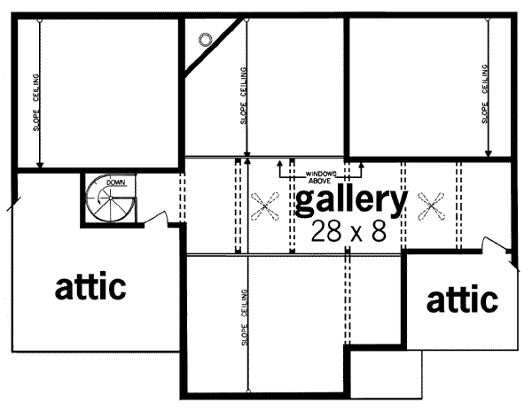 Dream House Plan - Contemporary Floor Plan - Upper Floor Plan #45-184