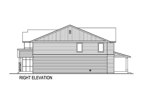 Exterior - Other Elevation 1 for Contemporary House Plan #569-79 - 4 bed, 3 bath