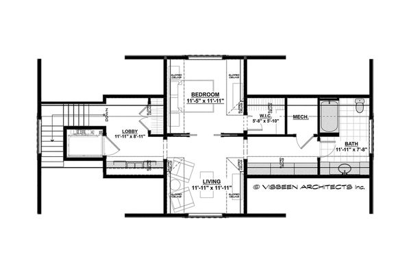 House Plan Design - Country Floor Plan - Upper Floor Plan #928-1