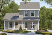 Cottage Style House Plan - 3 Beds 2 Baths 1136 Sq/Ft Plan #30-192 