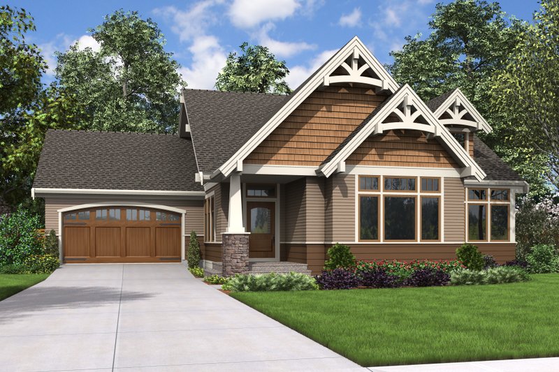 Dream House Plan - Craftsman Exterior - Front Elevation Plan #48-708
