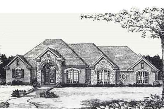Exterior - Front Elevation for Traditional House Plan #310-820 - 3 bed, 0 bath