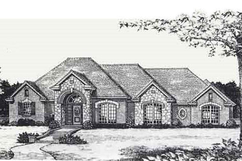 Traditional Style House Plan - 3 Beds 0 Baths 2401 Sq/Ft Plan #310-820