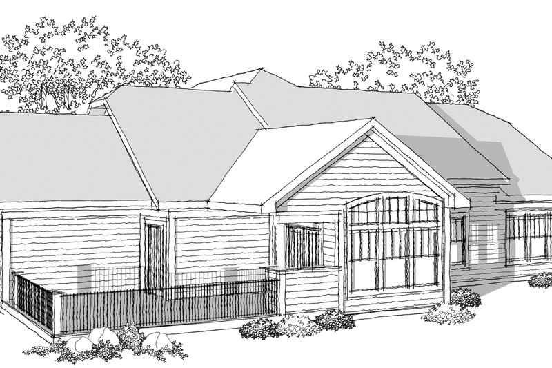 Dream House Plan - Photo 1 for Ranch House Plan #70-1039 - 2 bed, 2.5 bath