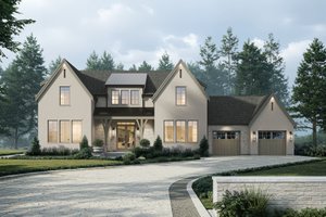 Home Plan - European Exterior - Front Elevation Plan #1114-114