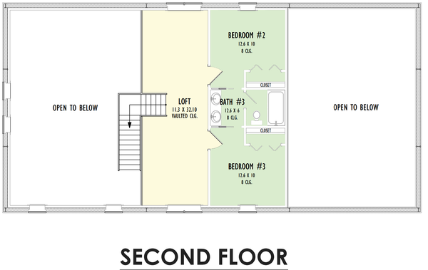 Barndominium Floor Plan - Upper Floor Plan #1092-35