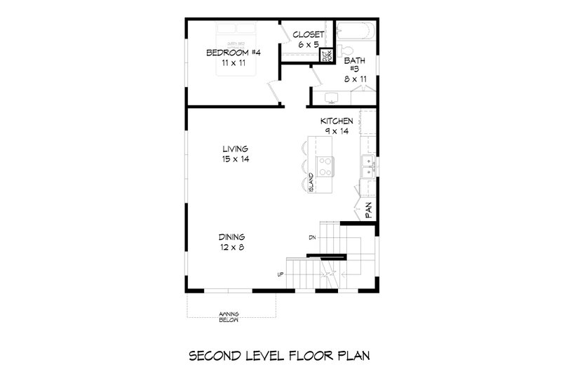 Dream House Plan - Floor Plan - Upper Floor for Contemporary House Plan #932-633 - 4 bed, 3 bath
