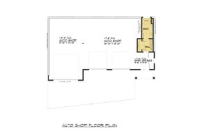 Floor Plan - Main Floor for Traditional House Plan #1066-99, 1 bath