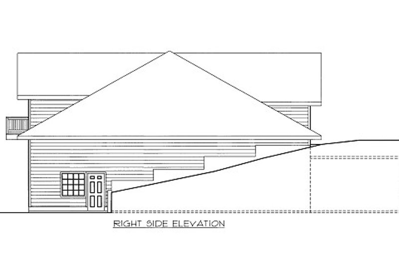 House Blueprint - Exterior - Other Elevation for Traditional House Plan #117-667, 1 bath