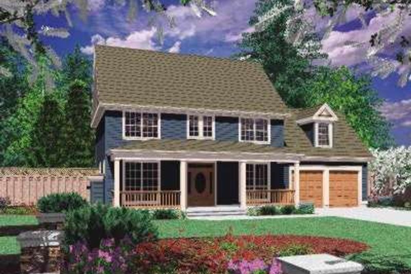 Architectural House Design - Country Exterior - Front Elevation Plan #48-170
