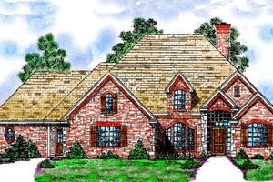 Dream House Plan - European Exterior - Front Elevation Plan #52-110
